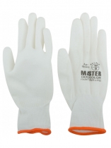 Перчатки MASTER COLOR, полиэстер с обливкой из полиуретана (водоотталкивающие) р-р M/8