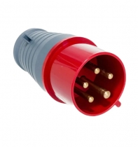 Вилка силовая переносная 025 3Р+N+Е 32А 380В пластиковая IP44 ИЭК