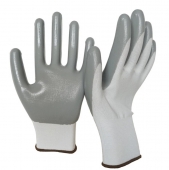 Перчатки SHEETROCK белые размер L/10, полиэстр, с обливкой из нитрила