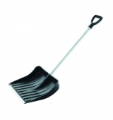 Лопата снеговая 450х400х1380мм пластиковый ковш алюминиевый черенок RV Plast