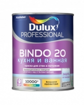 Краска Bindo 20 Dulux Professional BW полуматовая, латексная (1л)