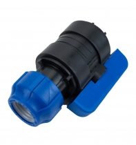 Кран шаровый ПНД 32мм - 1/2" ВР VALFEX
