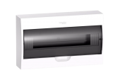 Щит навесной 18 мод в 1 ряд черная прозрачная дверь Easy 9 Schneider Electric