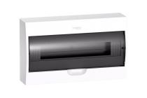 Щит навесной 18 мод в 1 ряд черная прозрачная дверь Easy 9 Schneider Electric
