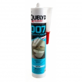 Клей-герметик QUELYD 007 Для влажных помещений белый 280мл (12)