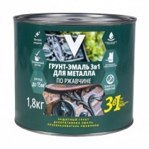 Грунт-эмаль 3в1 "V" матовая серая (1,8кг)