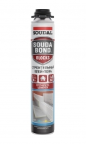 Клей-пена пистолетная SOUDAL Soudabond BLOCKS для блоков 750мл (12)