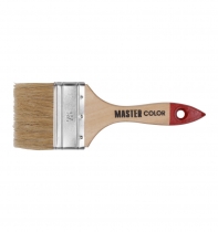Кисть плоская Master Color 75мм натуральная щетина, деревянная ручка