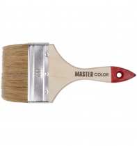Кисть плоская Master Color 100мм натуральная щетина, деревянная ручка