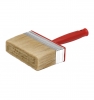 Кисть-макловица Master Color 40х140мм смешанная щетина, нержавеющий обжим, красная пластиковая ручка