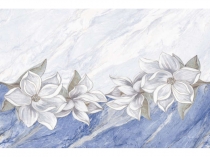 Плитка настенная Primavera Нимфа сиреневая - декор цветы гланец 300x450х7мм,12шт (1,62м2)