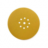 Круг шлифовальный 225мм Р180 абразивный, под липучку, 9 отверстий (на жираф) Abraforce Gold