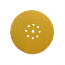 Круг шлифовальный 225мм Р240 абразивный, под липучку, 9 отверстий (на жираф) Abraforce Gold