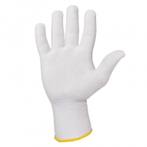 Перчатки бесшовные из полиэстра белые Jeta Safety Размер L JS011p- 9/L