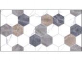 Плитка настенная Primavera Дамон - декор гексагон гланец 300x600х7мм,8шт (1,44м2)