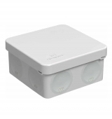 Коробка распр для прямого монтажа 80х80х40мм 8 вводов IP66 серая Промрукав