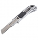 Нож Монтажник 18мм алюминиевый корпус, ABS+TPR,кнопка Easy Slide