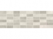 Плитка настенная панно мозаика LB-CERAMICS Фиори Гриджо светло-серая 200x600х9мм,7шт (0,84м2)