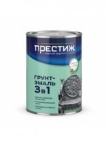 Грунт-эмаль 3в1 ПРЕСТИЖ серая (1,9кг)