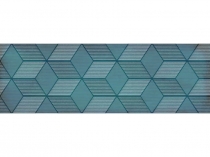 Плитка настенная декор LB-CERAMICS Парижанка гексагон бирюзовая 200x600х9мм,5шт (0,6м2)