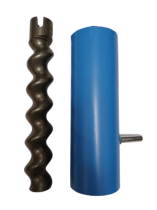 Шнековая пара D5-2,5 slim голубая 220v