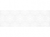 Плитка настенная декор LB-CERAMICS Парижанка геометрия белая 200x600х9мм,5шт (0,6м2)