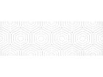 Плитка настенная декор LB-CERAMICS Парижанка геометрия белая 200x600х9мм,5шт (0,6м2)