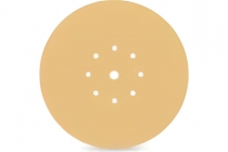 Круг шлифовальный 225мм Р60 абразивный, под липучку, 9 отверстий (на жираф) Abraforce Gold