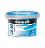 Затирка Ceresit CE 40/1 водоотталкивающая для швов до 10мм белая 1 кг