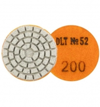 Алмазный гибкий шлиф круг "Черепашка" 50мм №52 P200 DLT