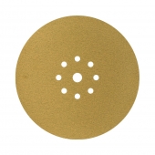 Круг шлифовальный 225мм Р120 абразивный, под липучку, 9 отверстий (на жираф) Abraforce Gold