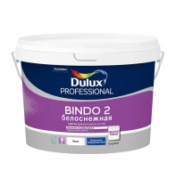 Краска Bindo 2 Dulux Professional белоснежная глубокоматовая, латексная (9л)