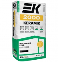 Клей для плитки ЕК 2000 KERAMIK (С0) 25кг (60)