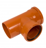 Тройник НПВХ 110х110/87гр НК рыжий RK Plastic