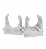 Крепеж-клипса для труб для монтажного пистолета серая 20мм 100шт/уп Промрукав