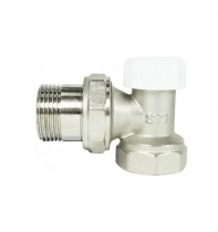 Клапан запорный угловой для радиатора 1/2" STI