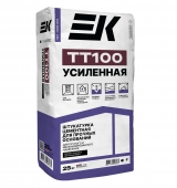 Штукатурка цементная ЕК ТТ100 УСИЛЕННАЯ ручного и маш.нанесения 25кг (60)