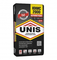 Клей плиточный Юнис 2000 цементный (C1 T) 25 кг (48)