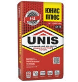 Клей цементный плиточный Юнис Плюс (C1 TE) 25 кг (48)