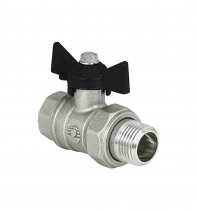 Кран шаровый 1/2" ВР/НР бабочка американка Delta PRO VALFEX
