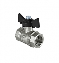 Кран шаровый 1/2" ВР/ВР бабочка Delta PRO VALFEX