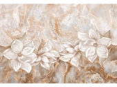 Плитка настенная Primavera Нимфа коричневая - декор цветы гланец 300x450х7мм,12шт (1,62м2)