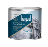 Грунт-эмаль BERGAUF ENAMEL 3 IN 1 светло-серая 1,8кг