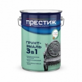 Грунт-эмаль 3в1 ПРЕСТИЖ черная (20кг)