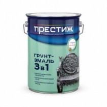 Грунт-эмаль 3в1 ПРЕСТИЖ черная (20кг)