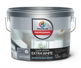 Краска Профилюкс Professional EXTRA WHITE СУХАЯ УБОРКА акриловая для стен и потолков 13кг