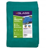 Тент универсальный влагозащитный X-Glass 6х8м, 120гр/м2 c люверсами