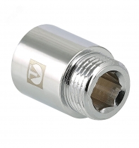 Удлинитель 1/2"- 25мм хромированный резьба внутренняя-наружная VALTEC