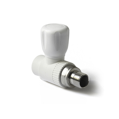 Кран шаровый для радиатора 25x3/4" прямой ProAqua белый PA41010Б