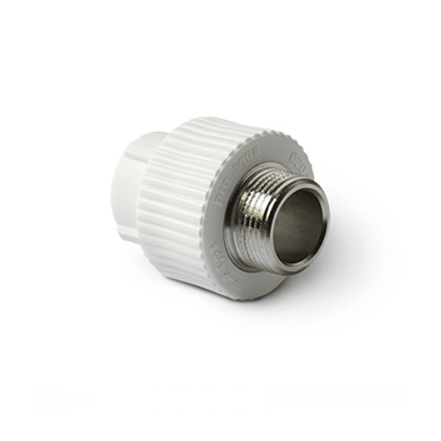 Муфта 25x1/2'' с металлической наружной резьбой ProAqua белая PA23012Б